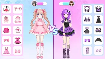 Anime Dress Up - online Strategy game at Jefbye